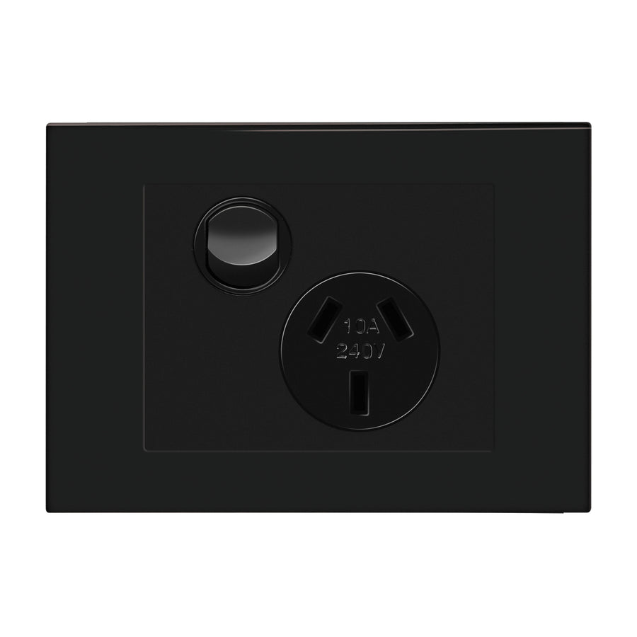 HPM VIVO Single Powerpoint 10A 240V Grey Surface Mount Indoor EV787GR
