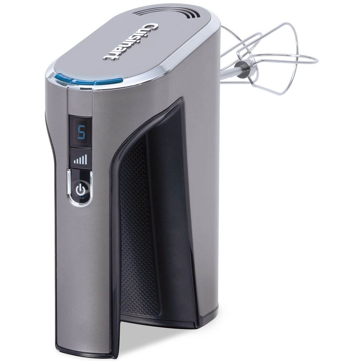 Cuisinart Cordless Hand Mixer - 7.4V Lithium-Ion Battery, Five Speeds, LED Display, USB Charging - RHM-100XA