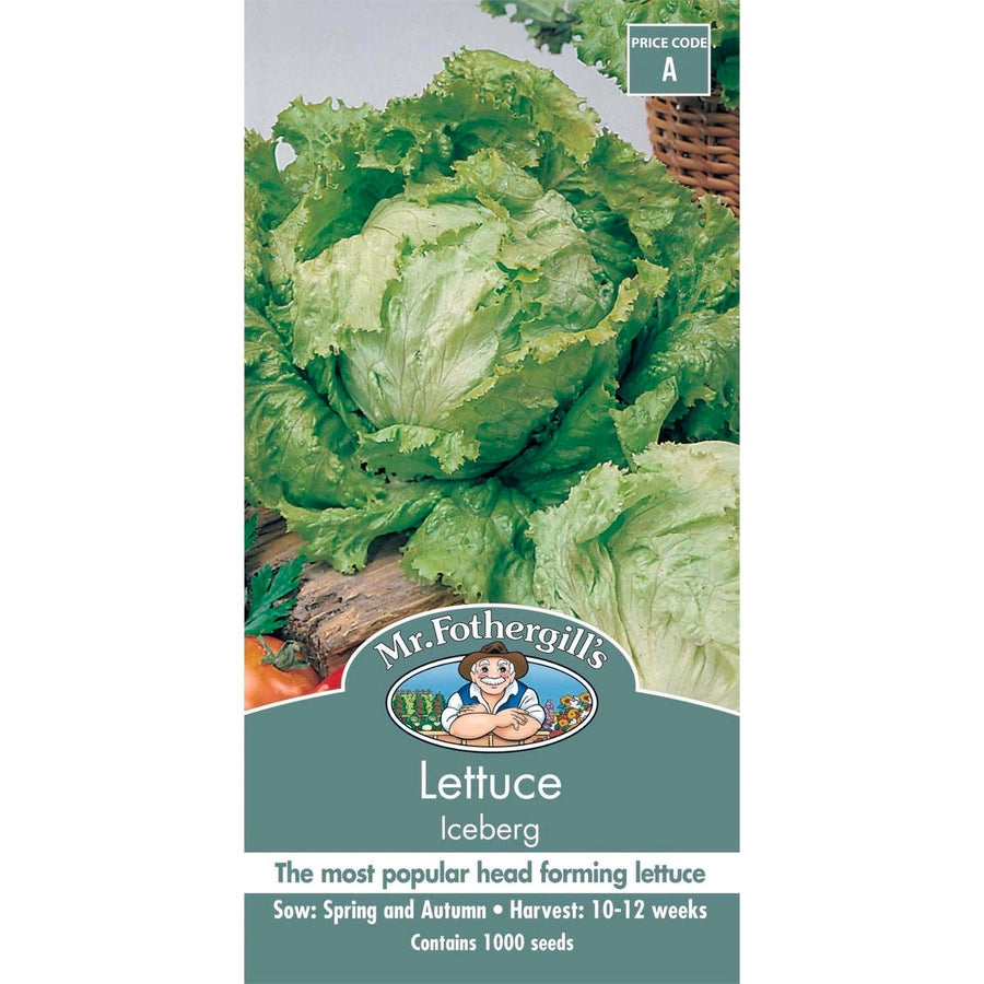 Mr Fothergill Lettuce Iceberg Seeds 12 Weeks Hardy Reliable - SuperSaverAU - view 1