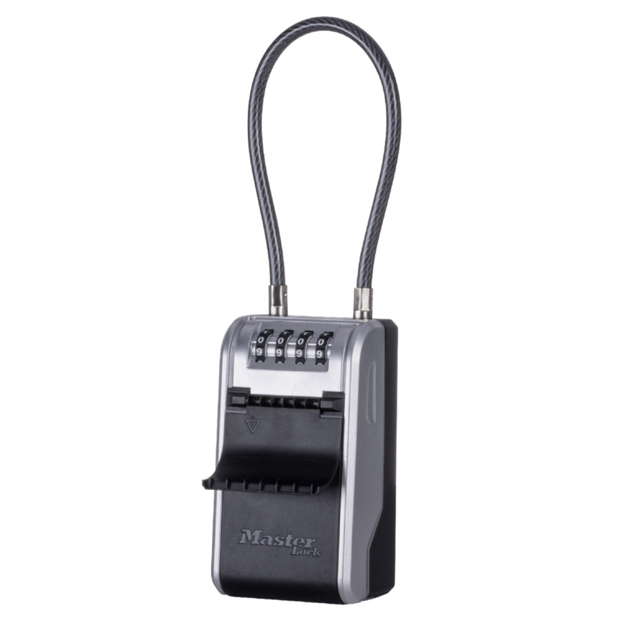 Master Lock Cable Next Gen Portable Key Safe - Steel Combination Lock Box for 10 Keys