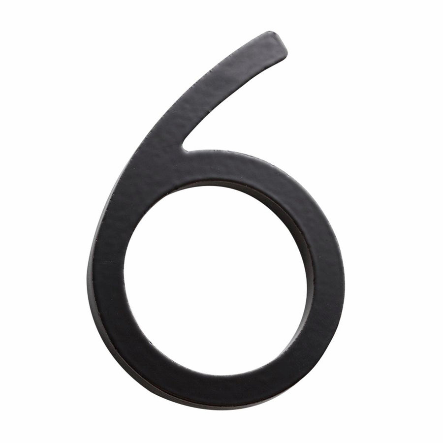 Sandleford House Number 6 - 75mm - Black - Galvanised Steel - Weather Resistant - SuperSaverAU - view 1