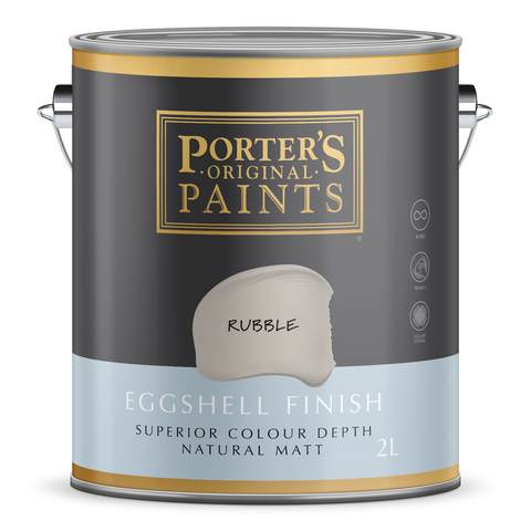 Porter S 2L Rubble Eggshell Finish Broadwall Washable Paint 2L - SuperSaverAU - view 1