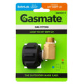 Gasmate Adaptor 3/8" BSPP-LH to LCC27 - 90-Degree Bend - Brass/Nylon - SuperSaverAU - view 1