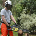 Ryobi Garden Helmet Kit with Visor & Earmuffs, White & Black