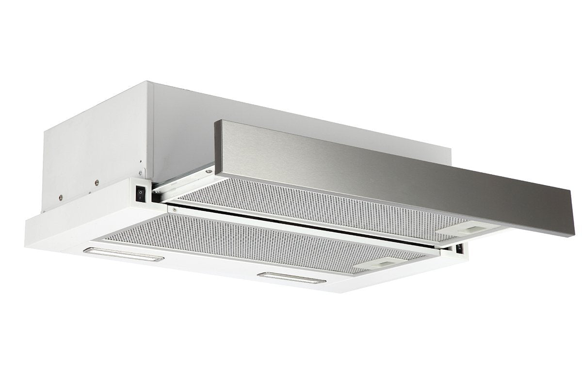 Emilia 60cm Slideout Rangehood - Stainless Steel Fascia, Twin Motor, 320m³/h - CK60SLF