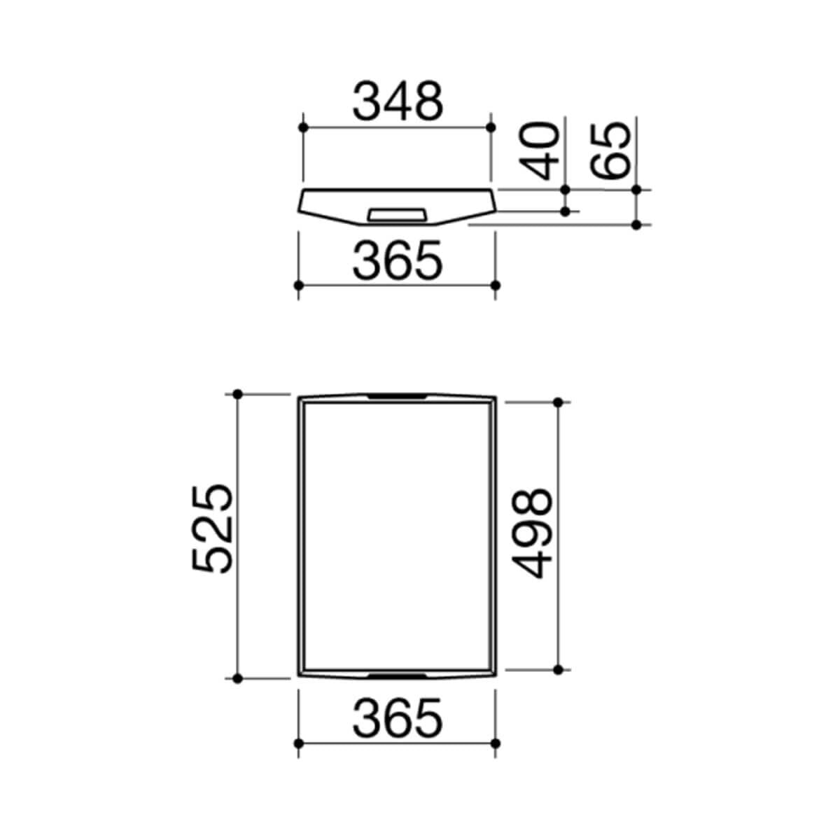 Barazza Thalas Stainless Steel Hob Cover and Tray - 365mm Wide - 525mm Deep - Model 1C306