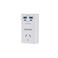 Jackson 1 Outlet Adaptor - USB 2A 2C PD20W - 85mm x 165mm x 67mm - White - SuperSaverAU - view 4