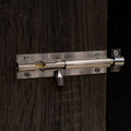 Taskmaster 100mm Chrome Plated Solid Brass Barrel Bolt for Gates and Doors