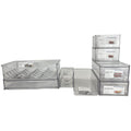 The Container Store 8 piece fridge pack 1 - Clear PET bins, egg drawer and bottle holders - VTCS-FRIDGE-P1
