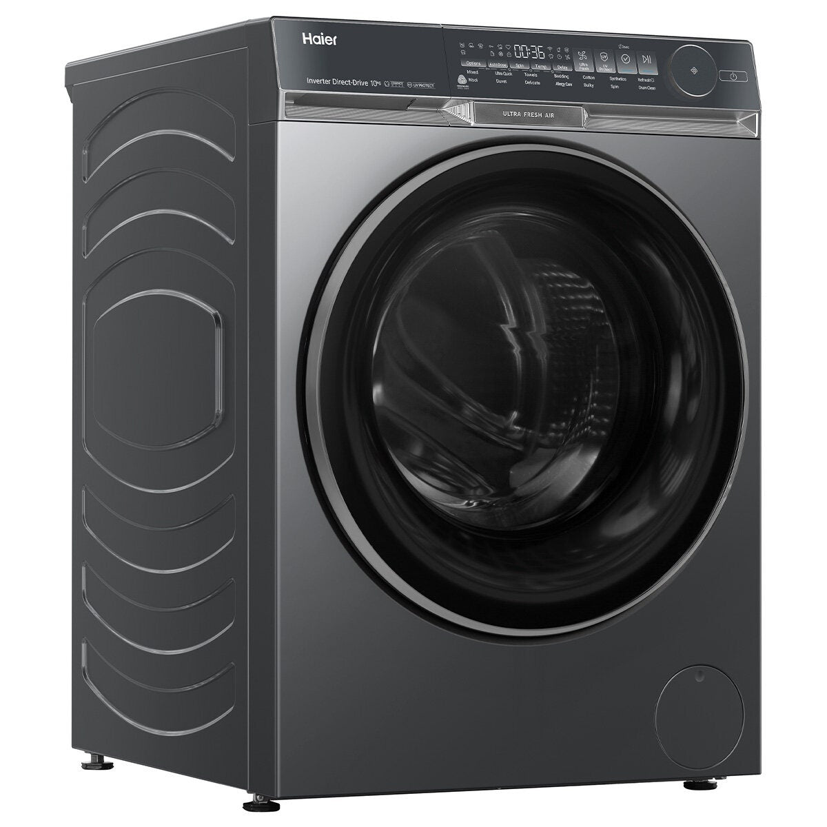 Haier 500 Series 10kg Front Loader - Black, Ultra Fresh Air, UV Protect, 5 Star Energy - HWF10DB2