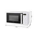 Mistral 25L Digital Microwave - 850W - White - 60-Minute Timer - Child Lock - SuperSaverAU - view 4