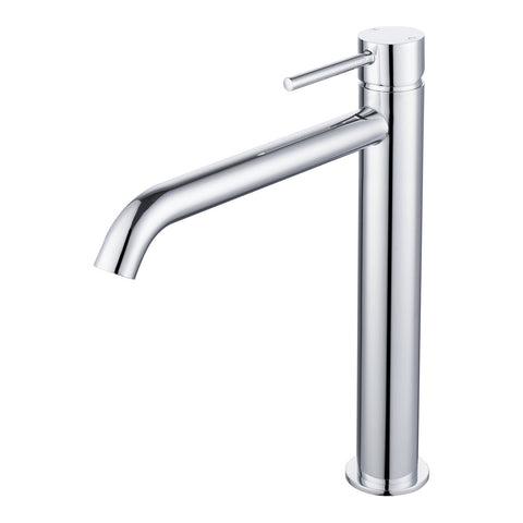 Mondella Resonance 25mm Chrome Vessel Basin Mixer, Pin Lever, 304 Stainless Steel, 7.5L/min WELS 4 Star