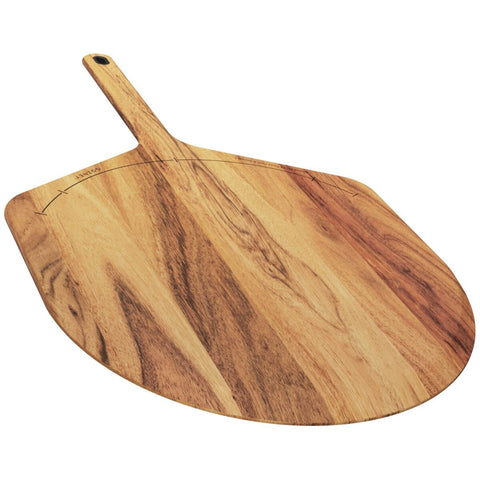 Gozney Acacia Wood Pizza Peel and Server 14 Inch Large - FSC-Certified Acacia - Etched Guides - AD1770