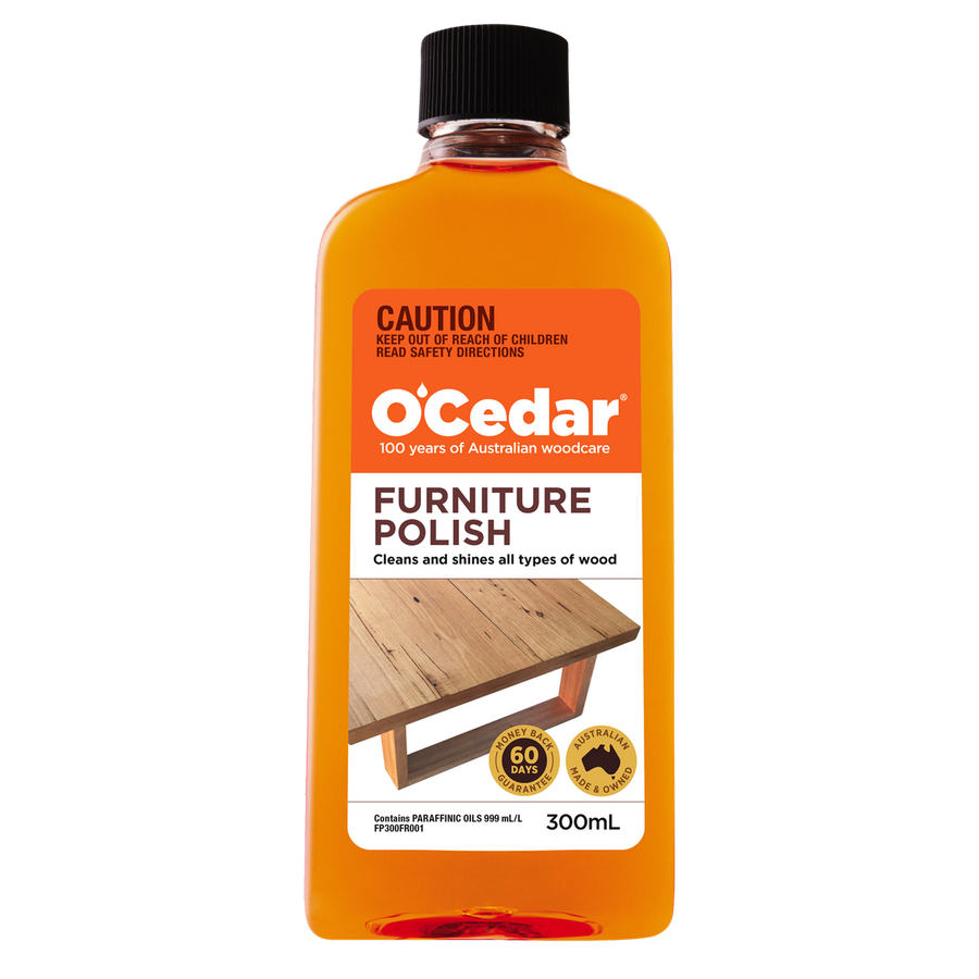 O'Cedar Furniture Polish 300ml Liquid Wood Care Nourishes Prevents Cracking - SuperSaverAU - view 1