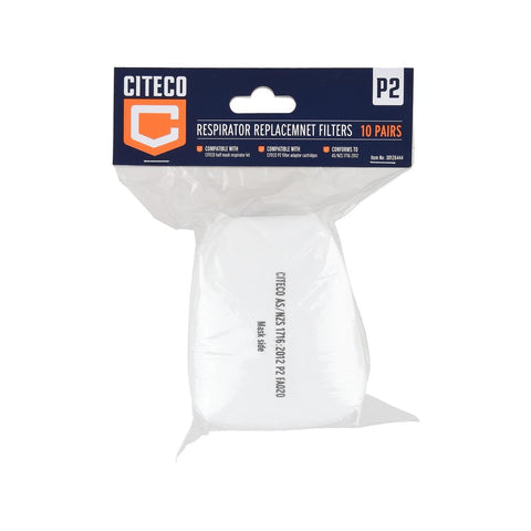 Citeco Replacement Respirator Cartridge 20 Pack - P2 Particle Protection - 90mm x 120mm x 100mm - SuperSaverAU - view 1