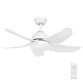 Brilliant 100cm Matt White Bellis AC Ceiling Fan - Remote Control - LED Light - SuperSaverAU - view 1