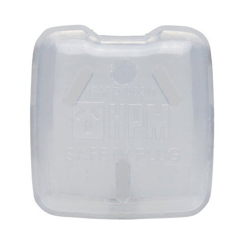 HPM Child Safety Plugs 12 Pack - 3 Pin Clear Powerpoint Outlet Covers D1002/1