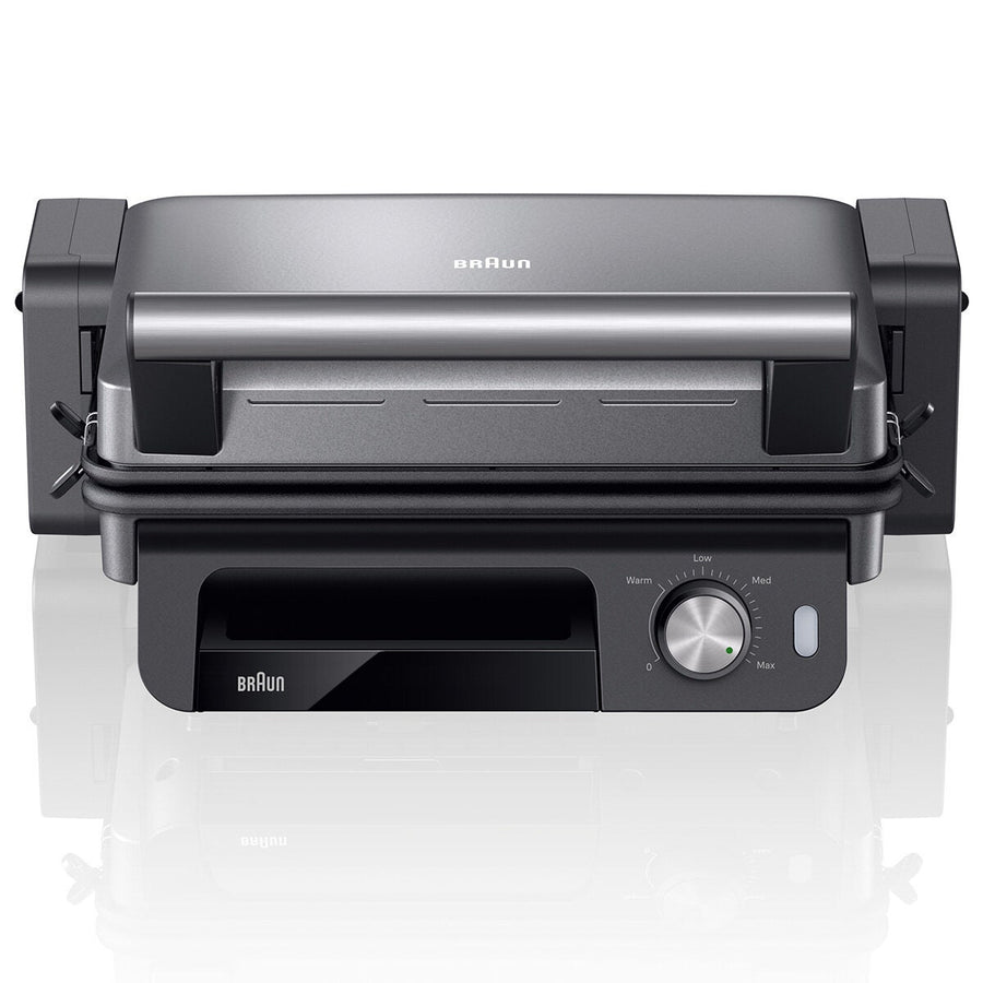 Braun MultiGrill 5 Contact Grill - 2000W, 3-in-1 Cooking, Dishwasher-Safe Plates, Black - CG5033IGY