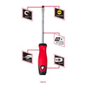 Trojan 150 x 8mm Screwdriver - Magnetic Tip - Chrome Vanadium Steel - Red/Black - SuperSaverAU - view 3