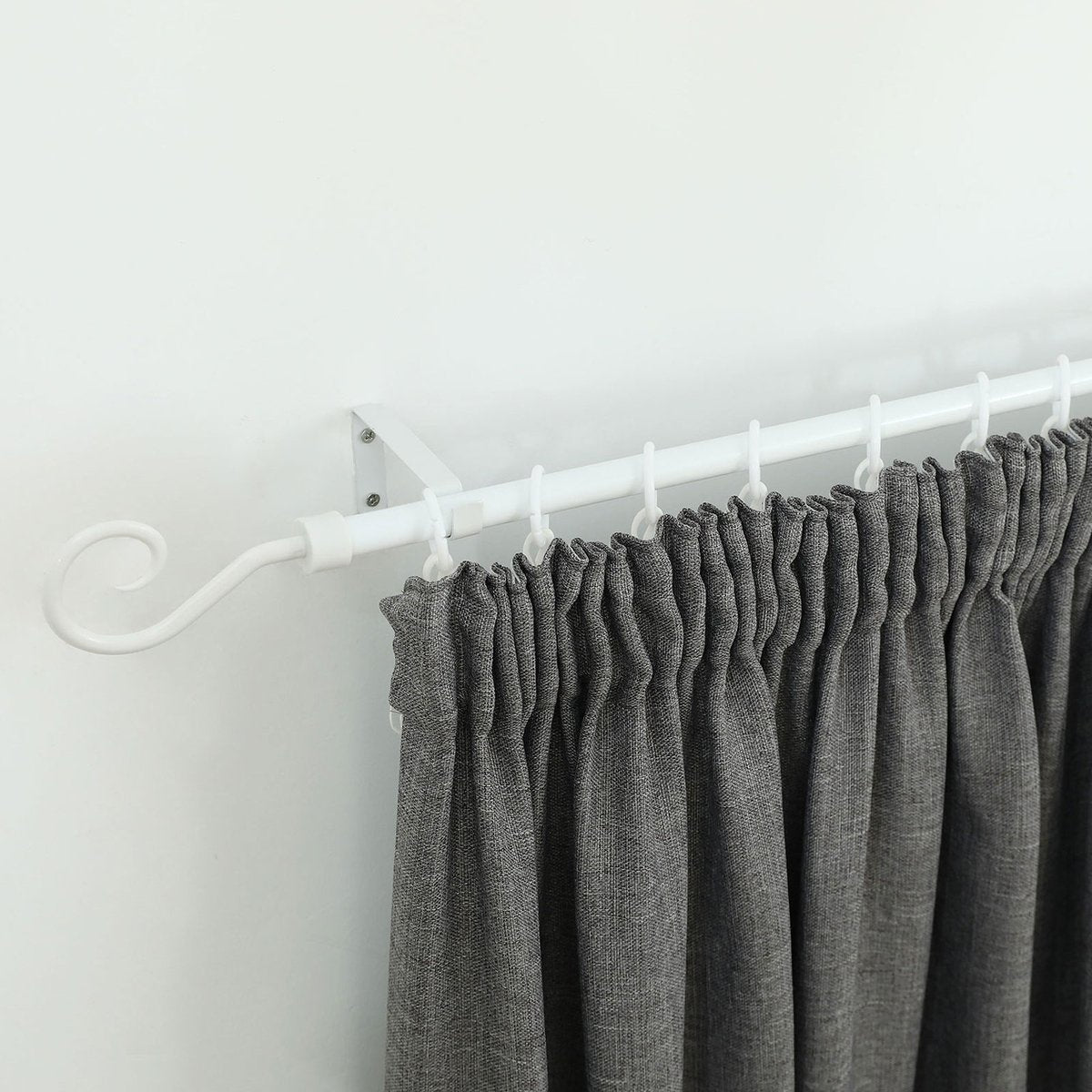 Windoware Curtain Rod Rings - 25mm - White - 10 Pack - Plastic - SuperSaverAU - view 3