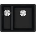 Franke Maris left 1 and 1/2 bowl undermount sink - Onyx - extension drainer - MRG160SBLON-FPC