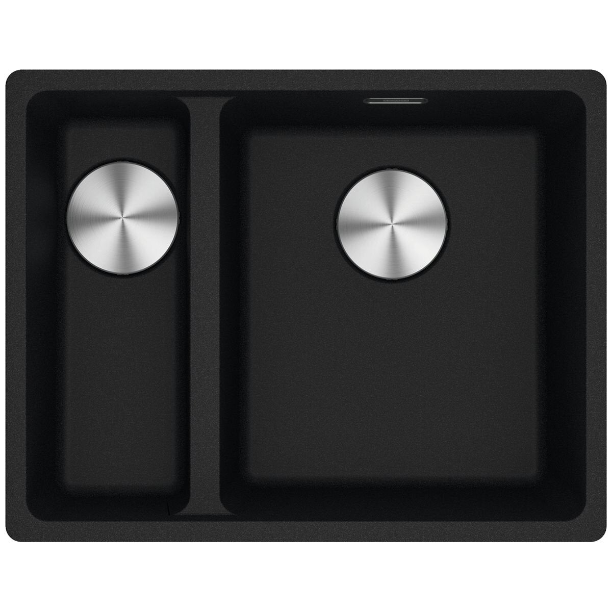 Franke Maris left 1 and 1/2 bowl undermount sink - Onyx Fragranite - MRG160SBLON-B