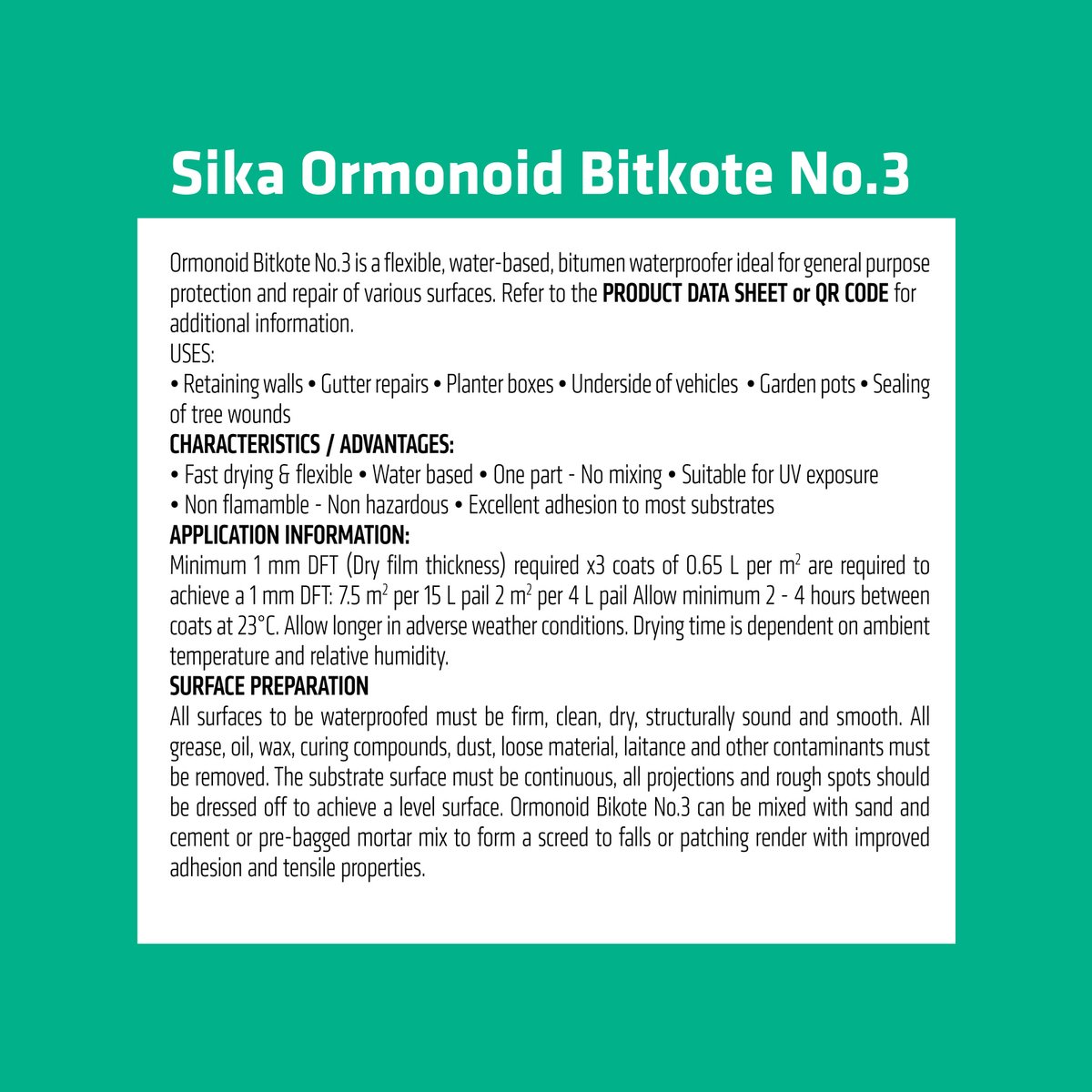 Ormonoid Waterproof Compound - 4L - Water Based - Fast Drying - SuperSaverAU - view 2