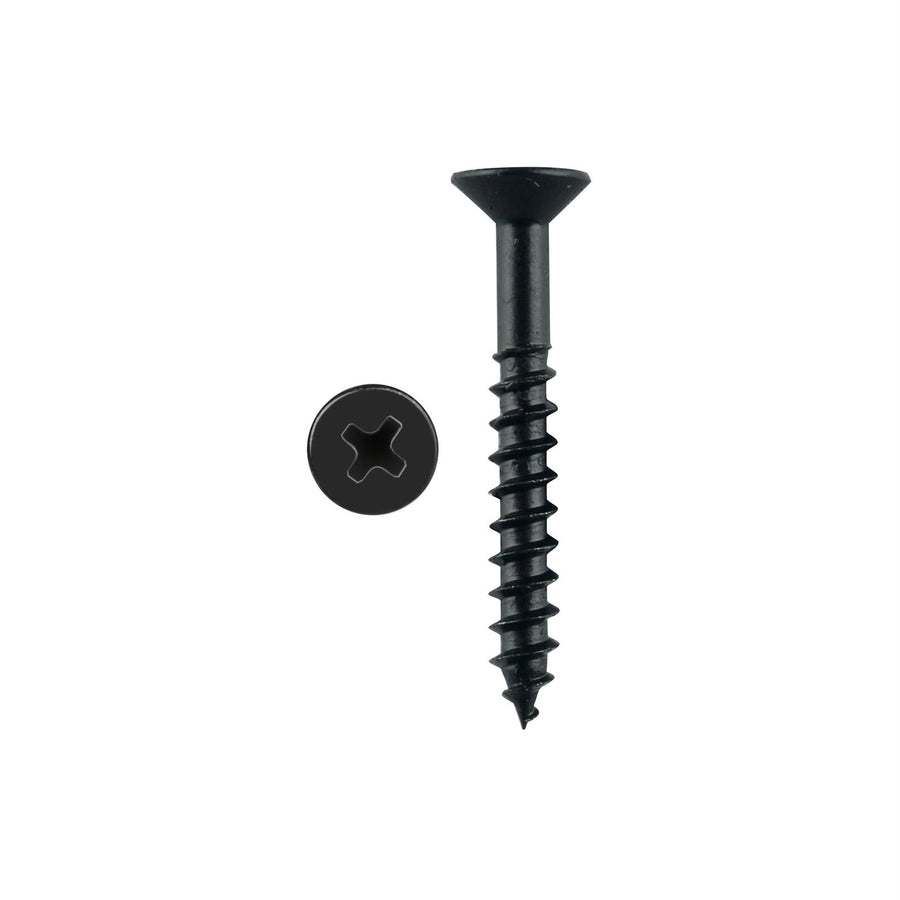 Pinnacle 4.0 x 30mm Black Countersunk Head Timber Screws - 20 Pack