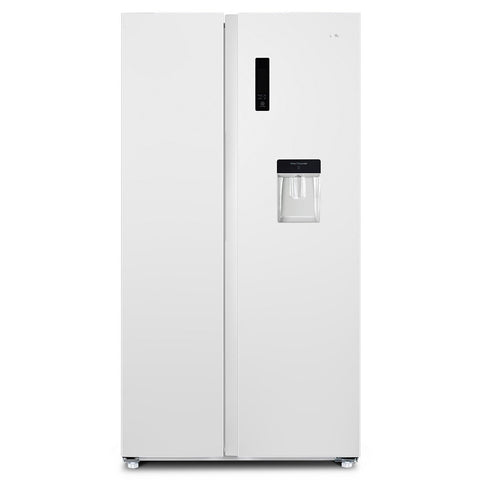 CHiQ 559L Side by Side Fridge Freezer - White, 4.5 Star Energy, Frost Free, Water Dispenser - CSS559NWD4E