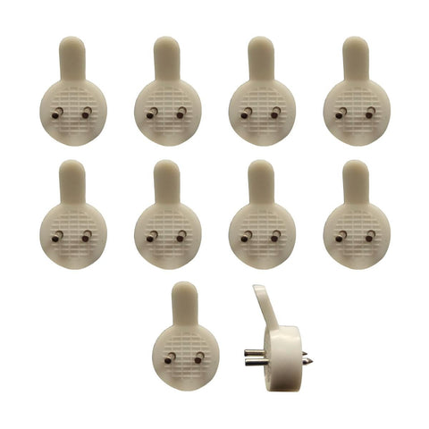 Everhang Picture Hanging Utility Hook - 47mm x 120mm - ABS Plastic - Easy Install - 10 Pack - SuperSaverAU - view 1