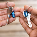 Titanium Aluminium Trigger Release Key Holder - 2 Steel Key Rings - 10mm x 39mm x 39mm - SuperSaverAU - view 5