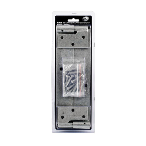 Zenith Strap Hinge 270mm Galvanised Steel Right Hand Easy Install - SuperSaverAU - view 1