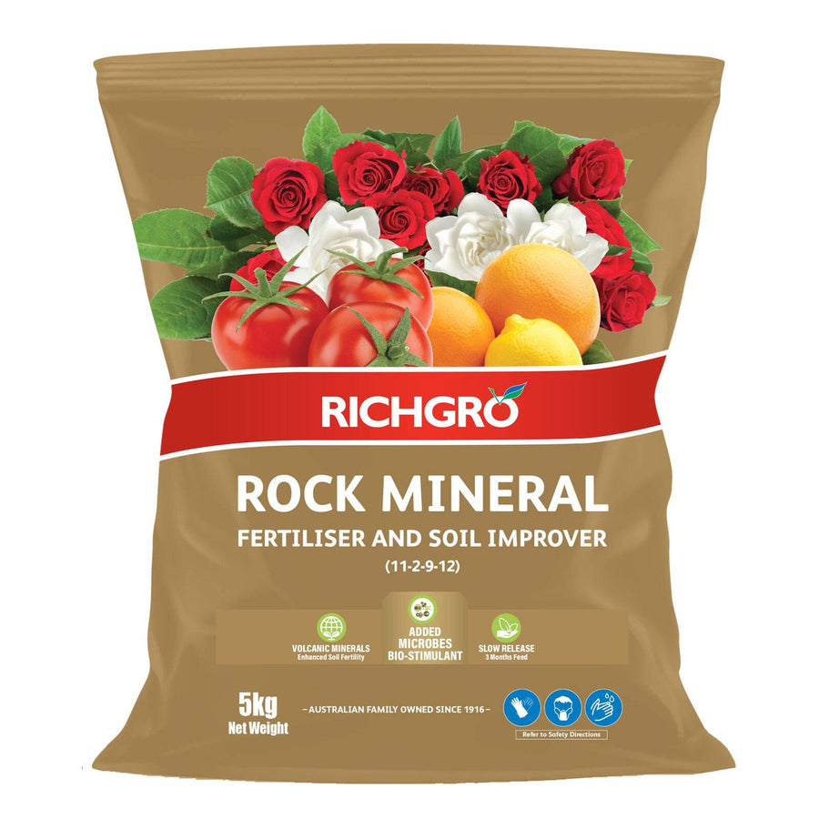 Richgro Rock Mineral Fertiliser - 5kg - Australian Volcanic Minerals - Soil Improver - SuperSaverAU - view 1