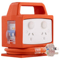 Arlec 4 Outlet Portable Power Block 130mm x 160mm - Safety Switch - Weatherproof - SuperSaverAU - view 1