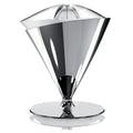 Bugatti Vita Citrus Juicer - Shiny Chrome, Stainless Steel, Two Juicing Cones, 90RPM - 55-VITACR
