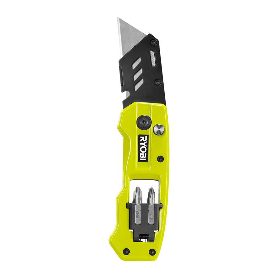 Ryobi Multi Function Folding Utility Knife - 2 Blades - 225mm - Compact Design - SuperSaverAU - view 1