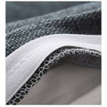 SOGA Dark Grey Polyester Bed Cushion - Removable Washable Cover - PILLOWFAB180GREY