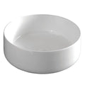 Parisi Cognac 42 countertop basin - gloss white vitreous china, sculptural design - ACL001