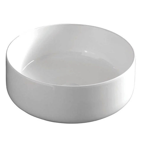 Parisi Cognac 42 countertop basin - gloss white vitreous china, sculptural design - ACL001