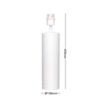 Verve Design 42cm Sierra Lamp Base - Matte White - Indoor Use - Corrosion Resistant - SuperSaverAU - view 4