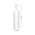 Verve Design Sierra 42cm Matte White Metal Lamp Base E27 40W AM24