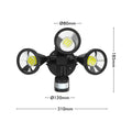 Arlec 30W Triple Head LED Security Flood Light - 2700 Lumens - PIR Sensor - IP54 - SuperSaverAU - view 4