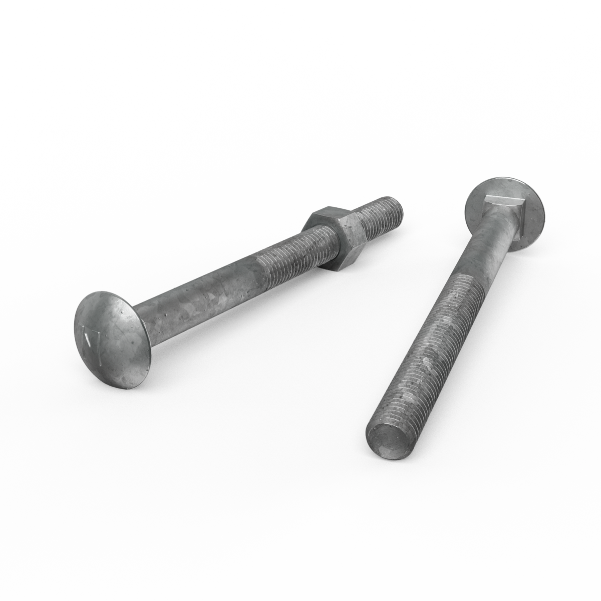 Zenith Hot Dip Galvanised Cup Head Bolts Nuts M12 x 140mm 12 Pack - SuperSaverAU - view 3