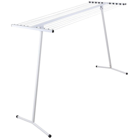 L.T. Williams Freestanding Airer - 23 Metres Hanging Space, Pin Locking, Two Windproof Hangers, White - 4670