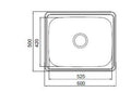 Abey 45L single bowl topmount laundry tub - Polished 18/10 stainless steel bowl - PR45