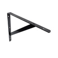 Carinya Black Heavy Duty Straight Stayed Bracket 300mm Steel Strength - SuperSaverAU - view 1