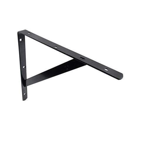 Carinya Black Heavy Duty Straight Stayed Bracket 300mm Steel Strength - SuperSaverAU - view 1