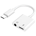 Antsig 60W USB-C Audio Adapter AP5761 - White - Fast Charging - Compact Design - SuperSaverAU - view 1
