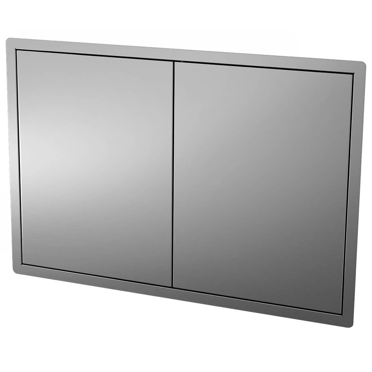 Beefeater Stainless Steel Double Storage Doors - 304 Grade Brushed Finish - Soft-Close - BOC2070SA