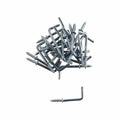 Everhang Square Hook - 50mm - Zinc Plated - Light Duty - 25 Pack - SuperSaverAU - view 1